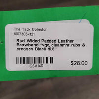 Rsd Wided Padded Leather Browband *vgc, cleanmnr rubs & creases
