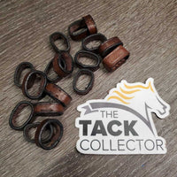 Assorted Leather Tack Keepers, bag *new