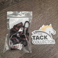 Assorted Leather Tack Keepers, bag *new
