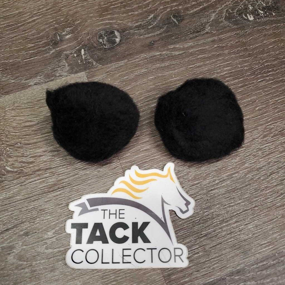 2 Fleece - Wool Ear Pom Poms, bag *like new, clean