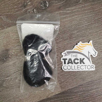 2 Fleece - Wool Ear Pom Poms, bag *like new, clean