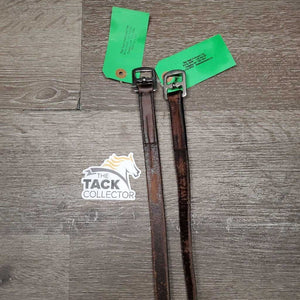 CHILDRENS Narrow Stirrup Leathers *vgc/gc, rubs, clean, scrapes, dents, stains