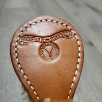 Tooled Leather Headstall, Split Reins, Breastcollar *xc, mnr clumpy fleece, stains, rubs & edge scrapes