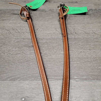 Stamped Headstall, Split Reins, Breastcollar, extra browband, snaps *like new/xc