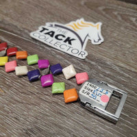 "Chicklet" Western Browband, 2 Leather Bridle Attachments *like new, stickers
