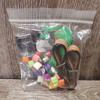 "Chicklet" Western Browband, 2 Leather Bridle Attachments *like new, stickers
