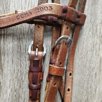 Thick Leather Headstall "CCHA 2003"., laces *vgc, mnr scrapes, clean
