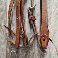 Thick Leather Headstall "CCHA 2003"., laces *vgc, mnr scrapes, clean