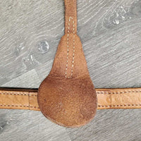 1" Double Leather Breastcollar, Bling, snap *vgc, clean, mnr stains & creases
