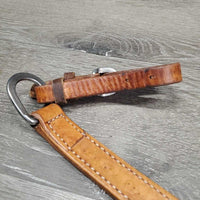 1" Double Leather Breastcollar, Bling, snap *vgc, clean, mnr stains & creases
