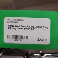 Med French Link Loose Ring Bit, tag *new
