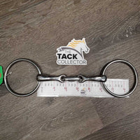 Med French Link Loose Ring Bit, center lozenge *xc, clean, mnr scratches