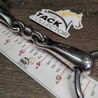 Thick Hvy French Link Loose Ring Bit, center peanut *xc, mnr scratches, clean
