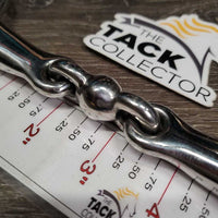 Thick Hvy French Link Loose Ring Bit, center peanut *xc, mnr scratches, clean
