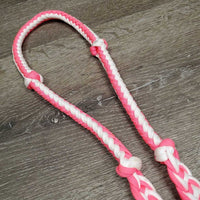 Braided Nylon Barrel - Roper Loop Reins, 2 snaps, 2 Conway Bucklers *like new
