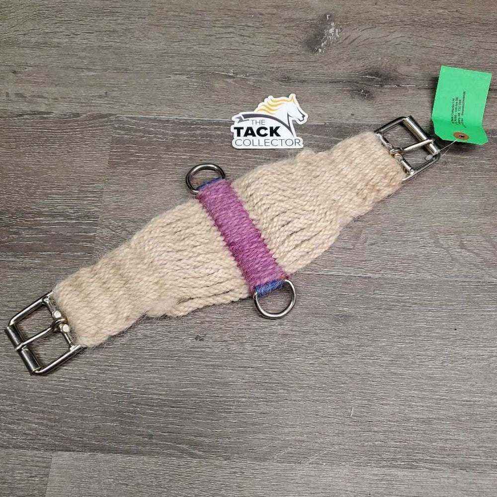 19 String Wool Cinch, 2x D Rings, Square Roller Buckles *xc, clean, mnr rusty *like new, clean