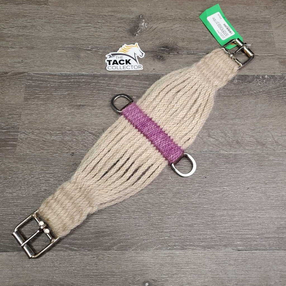 19 String Wool Cinch, 2x D Rings, Square Roller Buckles *xc, clean, mnr rusty