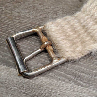 19 String Wool Cinch, 2x D Rings, Square Roller Buckles *xc, clean, mnr rusty
