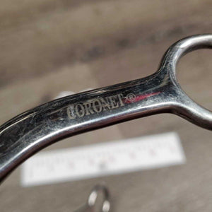 Flat SS Tom Thumb Dog Bone Western Bit, center Copper Roller *xc/like new, clean, mnr scratches