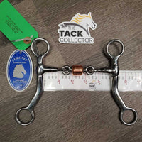 SS Tom Thumb Western Bit, Center Copper Roller, bag *like new
