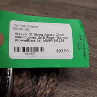 27 String Alpaca Cinch, roller buckles, 2x D Rings *like new
