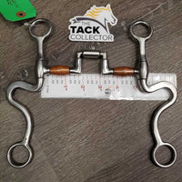 High Port Hinged S-Shank Correctional Western Reining Collection Bit *like new