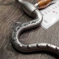 High Port Hinged S-Shank Correctional Western Reining Collection Bit *like new
