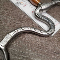 High Port Hinged S-Shank Correctional Western Reining Collection Bit *like new