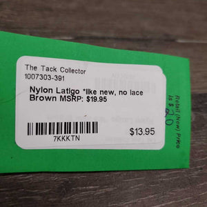 Nylon Latigo *like new, no lace