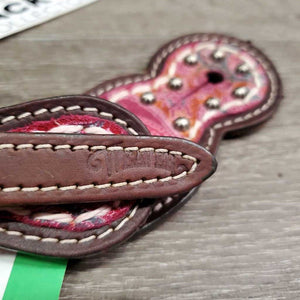 Pr Western Leather Bling Spur Straps *xc, clean, v.mnr stain, dent & scrapes
