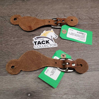 Smooth Western Leather Spur Straps *vgc, clean, mnr stains & scratches