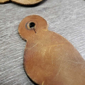 Smooth Western Leather Spur Straps *vgc, clean, mnr stains & scratches