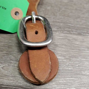 Smooth Western Leather Spur Straps *vgc, clean, mnr stains & scratches