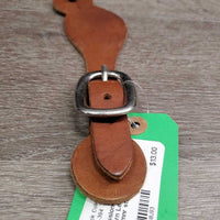 Smooth Western Leather Spur Straps *vgc, clean, mnr stains & scratches
