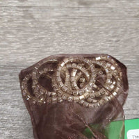 10 Blingy Braiding Elastic Rings, Mesh & Velvet Bags *like new

