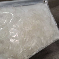 Silicone Braiding Elastics, Bag *new, 2/3rd full?