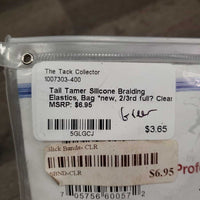 Silicone Braiding Elastics, Bag *new, 2/3rd full?
