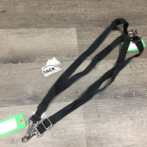 Pr Nylon Web Leg Straps, 2 snaps, 2 loops *like new, mnr loose threads