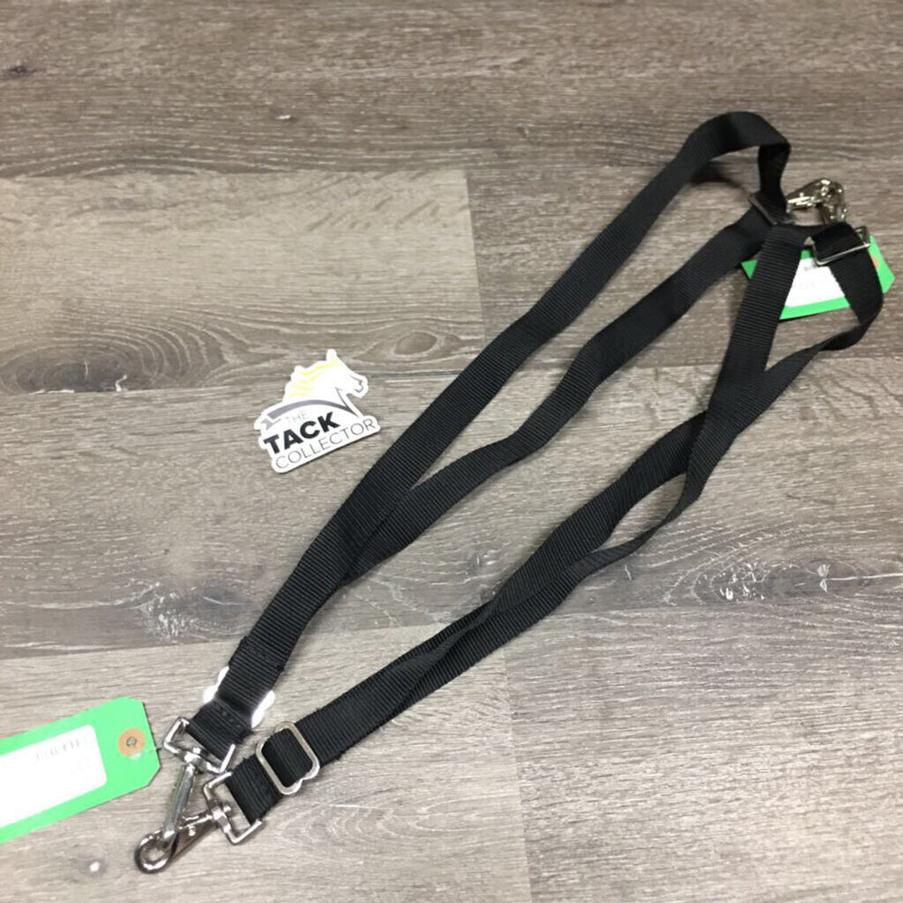 Pr Nylon Web Leg Straps, 2 snaps, 2 loops *like new, mnr loose threads