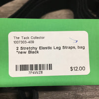 2 Stretchy Elastic Leg Straps, bag *new
