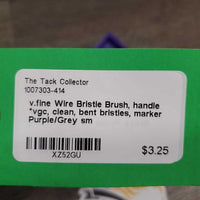 v.fine Wire Bristle Brush, handle *vgc, clean, bent bristles, marker