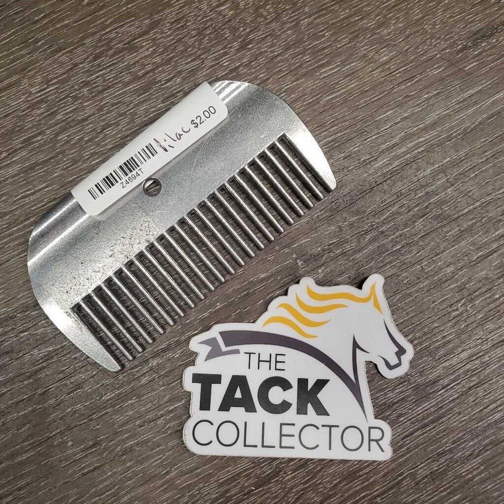 Wide Aluminum Mane Comb *vgc, clean, scratches, mnr residue