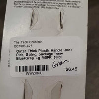 Thick Plastic Handle Hoof Pick, String, package *new
