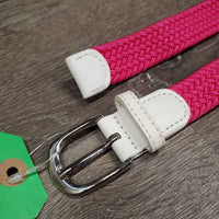 Narrow 1" wide Nylon Braided Belt, Buckle *like new