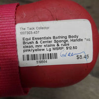 Bathing Body Brush & Center Sponge, Handle *xc, clean, mnr stains & rubs