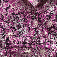 JUNIORS Western Shirt, snaps *xc, seam puckers, curled collar
