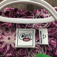 JUNIORS Western Shirt, snaps *xc, seam puckers, curled collar