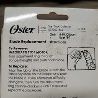 #40 *1/100" (.25mm) - 5/64" (2 mm) "Juice & Freestyle" replacement Clipper Blade, Box *new, older
