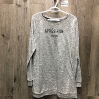 LS "Apres Ride" Long Sweatshirt *vgc, rubs, pills
