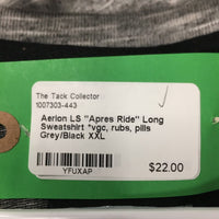 LS "Apres Ride" Long Sweatshirt *vgc, rubs, pills